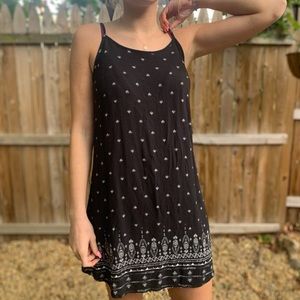 Black spaghetti strap dress